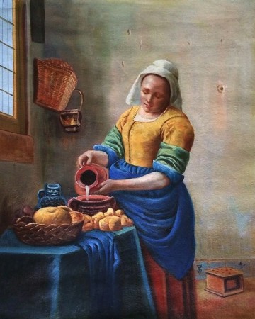 Melkmeisje van vermeer